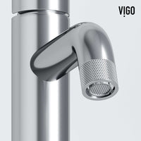 Modern faucet with knob handles and low flow performance for bathroom sinks