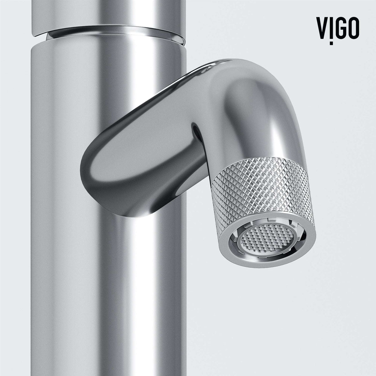 Modern faucet with knob handles and low flow performance for bathroom sinks