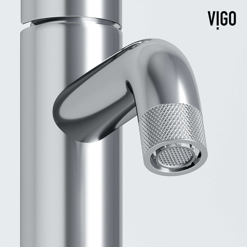 Modern faucet with knob handles and low flow performance for bathroom sinks