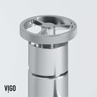 Ceramic disc valve faucet in chrome with all mounting materials included