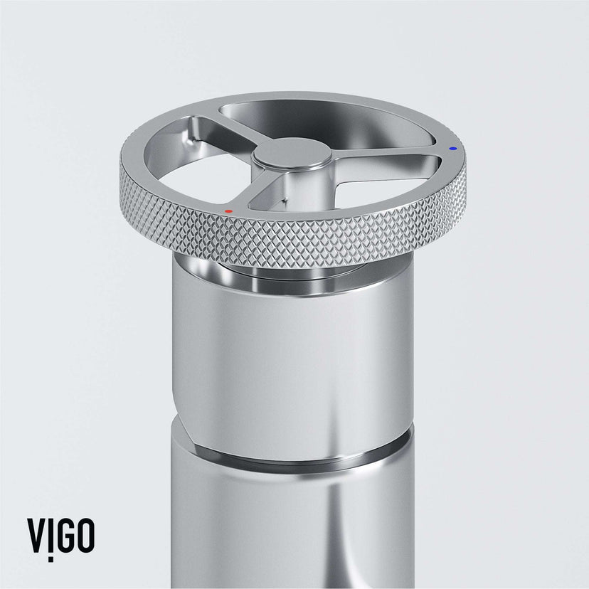 Ceramic disc valve faucet in chrome with all mounting materials included