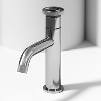 Cass Single Hole Bathroom Faucet with Smooth Lever Handle