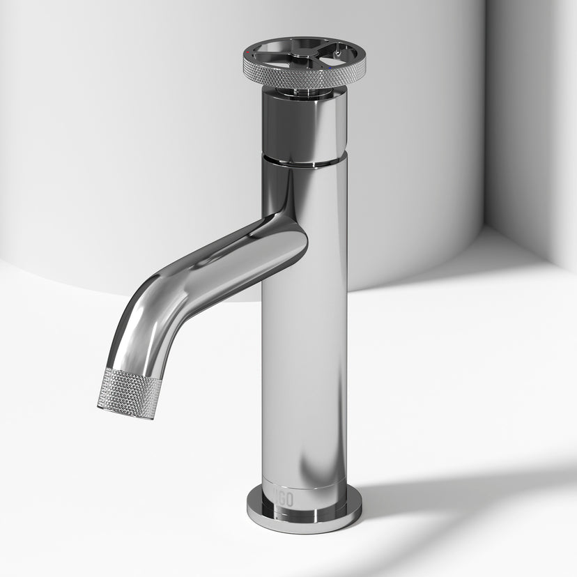 Cass Single Hole Bathroom Faucet with Smooth Lever Handle
