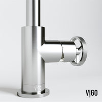Cass Single Hole Bathroom Faucet with Knurled Wheel Handle