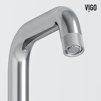 Cass Single Hole Bathroom Faucet with Knurled Wheel Handle