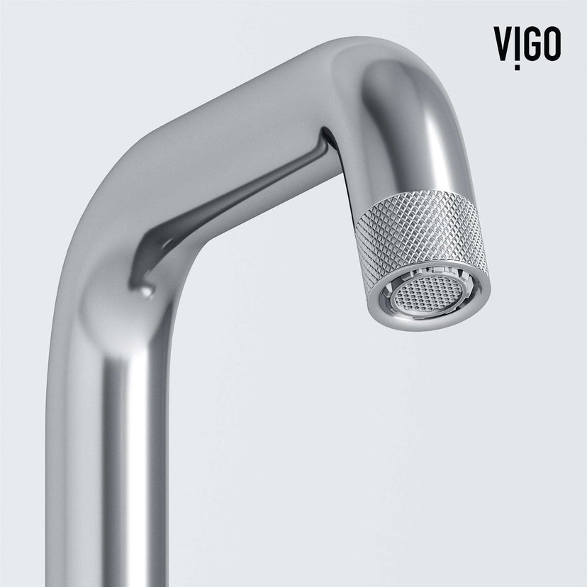 Single hole deck-mounted faucet with knob handles and tarnish-resistant finish