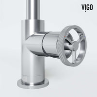 Chrome faucet featuring low flow design and corrosion-resistant brass construction