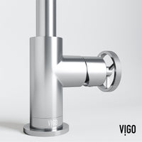 Cass Single Hole Bathroom Faucet with Knurled Wheel Handle