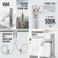 Single hole bathroom faucet with high arc spout and low flow ceramic disk valve