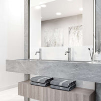 High arc spout faucet with knob handle and brass hardware material