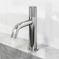 Deck-mounted brass faucet with high arc spout and NPSM thread type