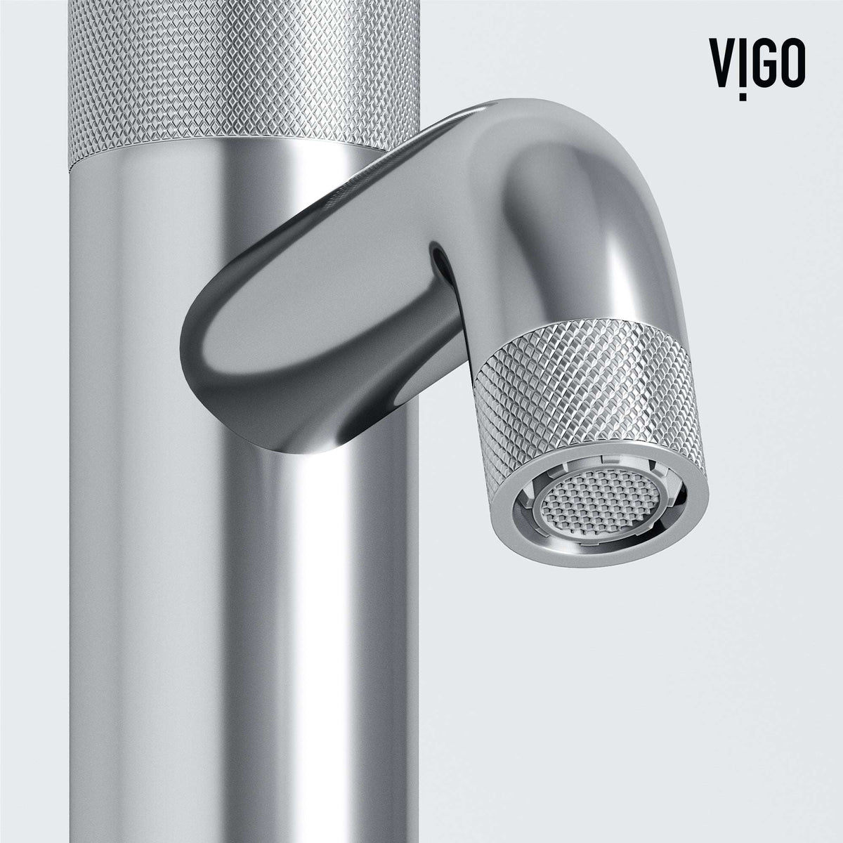 Single hole bathroom faucet with chrome finish and 8-inch assembled height