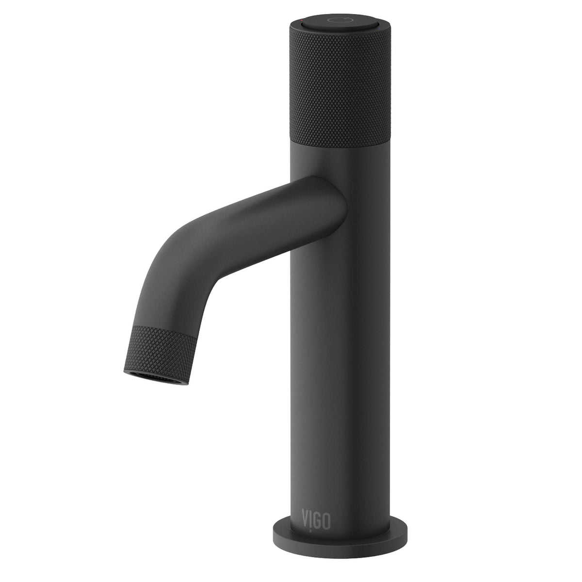 Brass faucet with high arc spout and low flow design for modern bathrooms