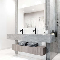 Deck-mounted brass faucet with high arc spout and NPSM thread type