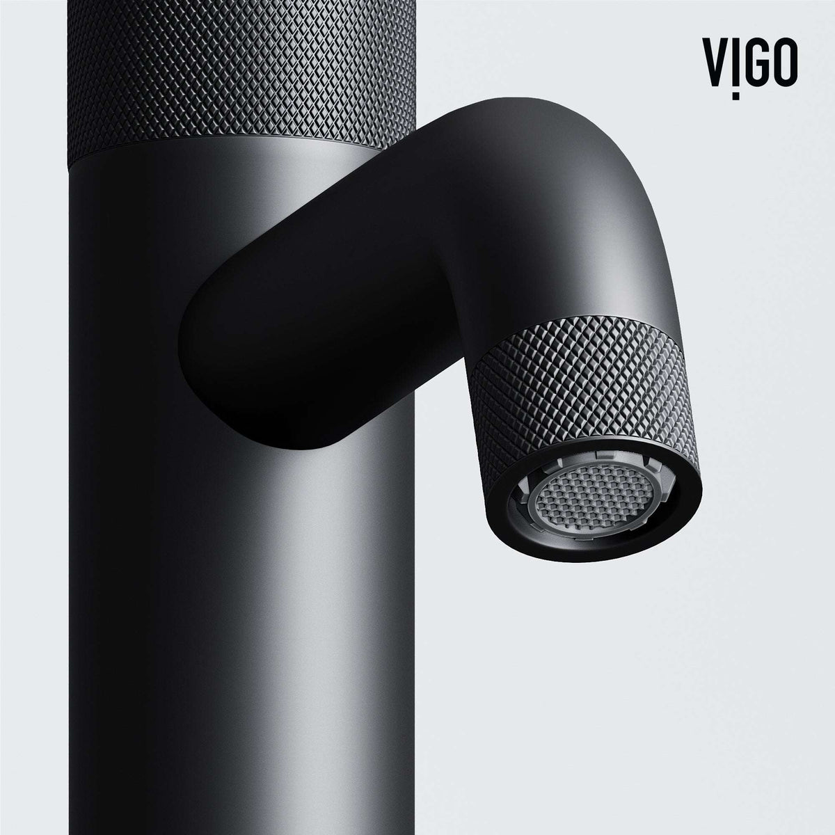 Modern bathroom faucet with ceramic disk valve and matte black finish