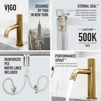 Single hole bathroom faucet with high arc spout and low flow ceramic disk valve