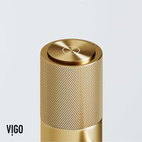 Brass faucet with high arc spout and low flow design for modern bathrooms