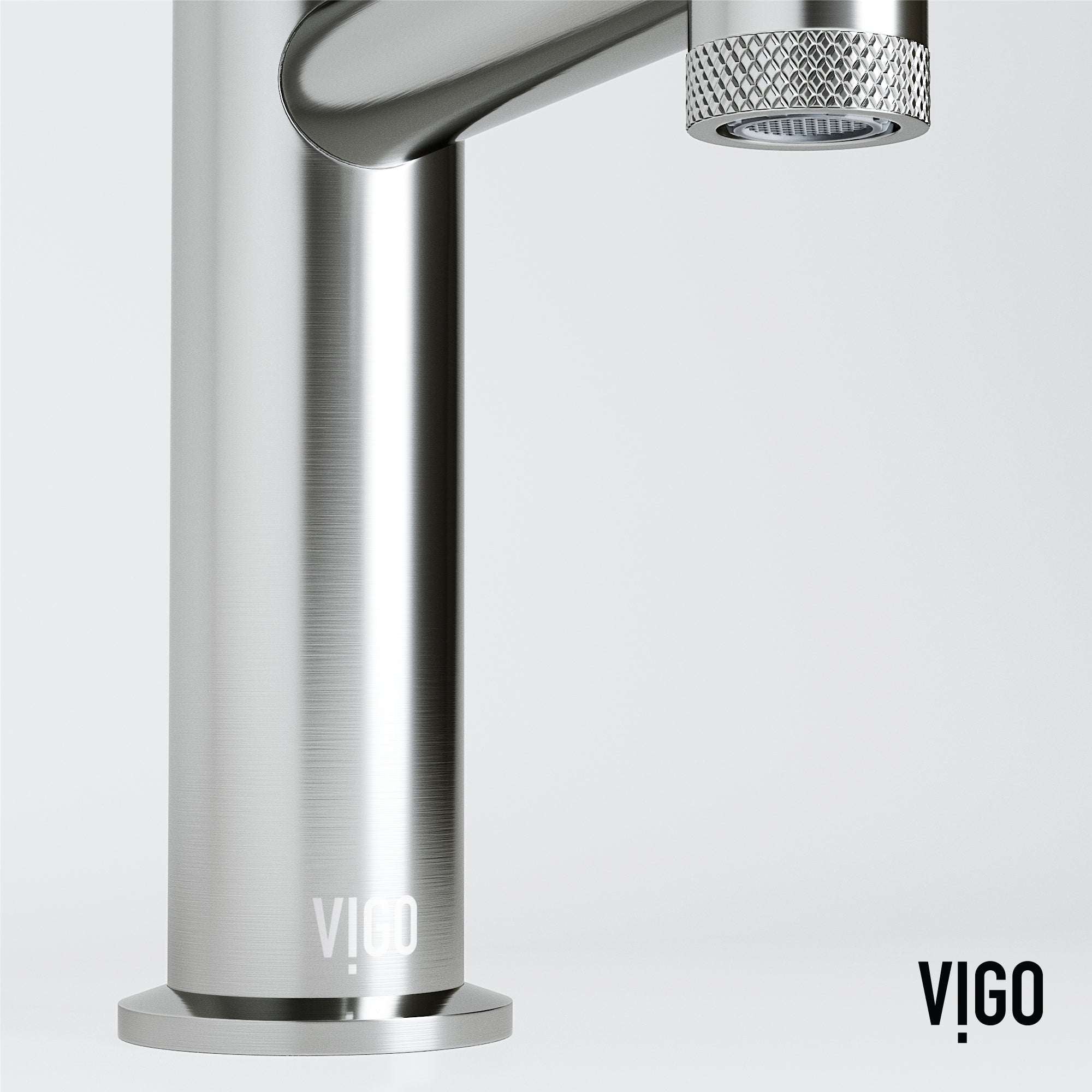 Deck-mounted single hole faucet with mid arc spout and low flow feature