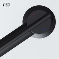 Ceramic disc cartridge faucet with lever handle and matte black finish