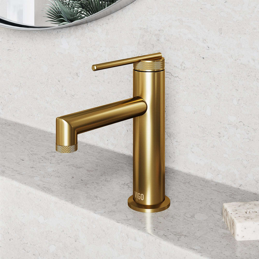 Contemporary single hole faucet with included mounting hardware and supply lines