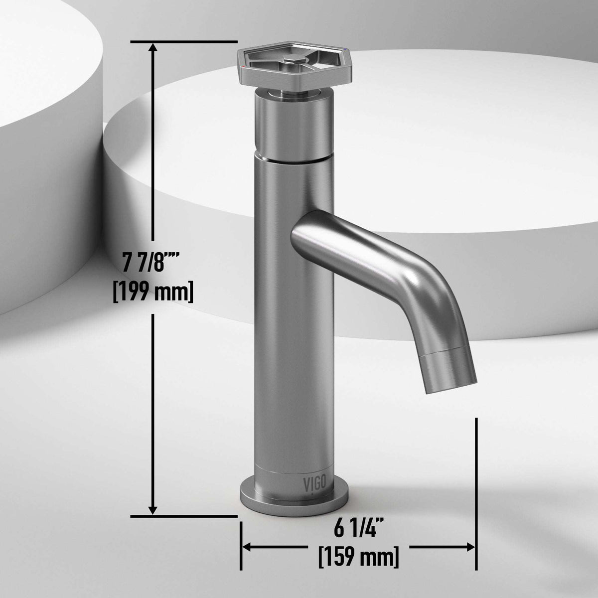 Easy install single hole faucet with matte black accents and high arc spout