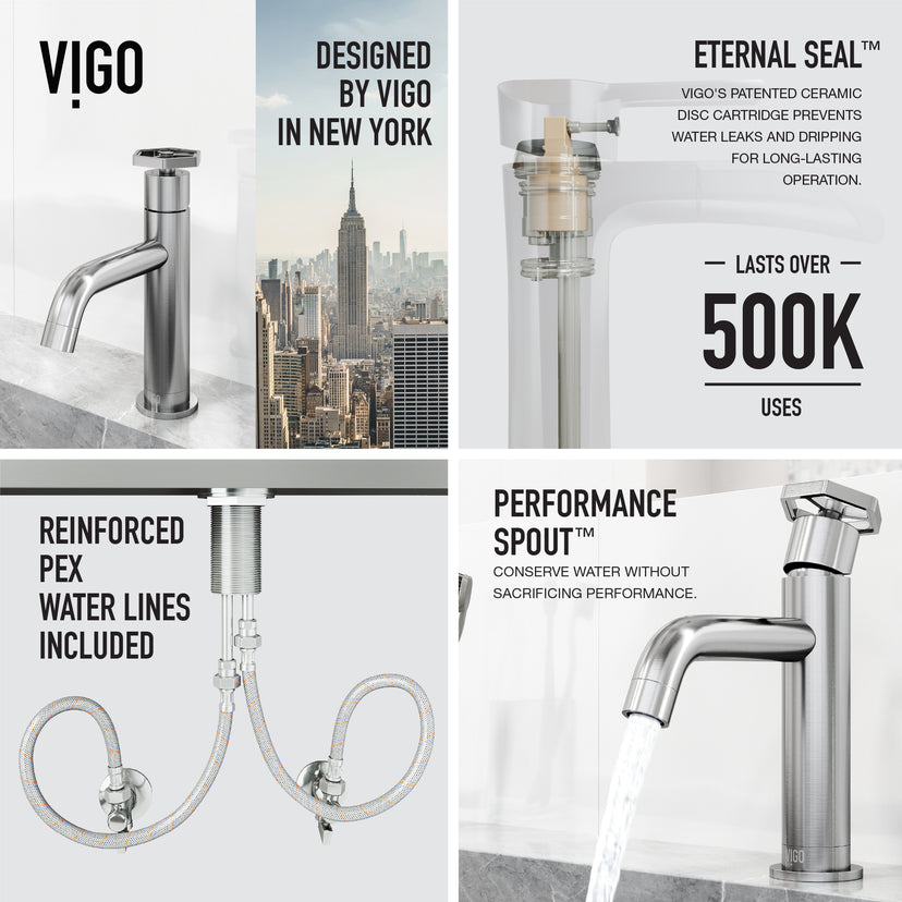 Hart Ruxton Single Hole Bathroom Faucet – Smooth Single-Handle Control