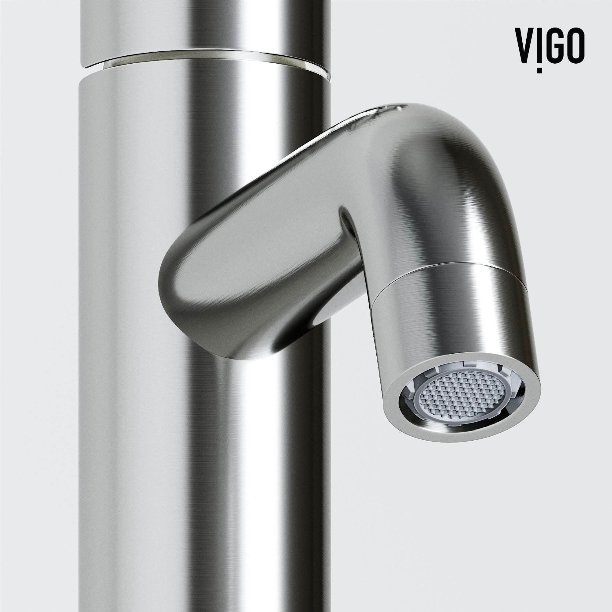 High arc spout faucet with lever handle and all mounting materials included
