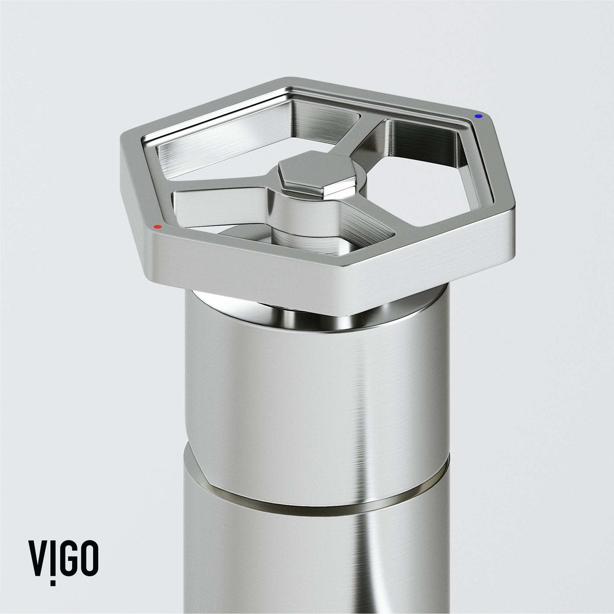 Brushed nickel faucet with ceramic disc cartridge and corrosion resistant brass