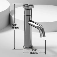 Easy install single hole faucet with high arc spout and chrome finish