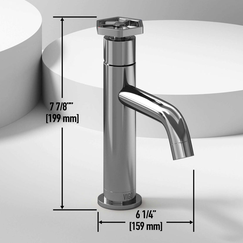 Easy install single hole faucet with high arc spout and chrome finish