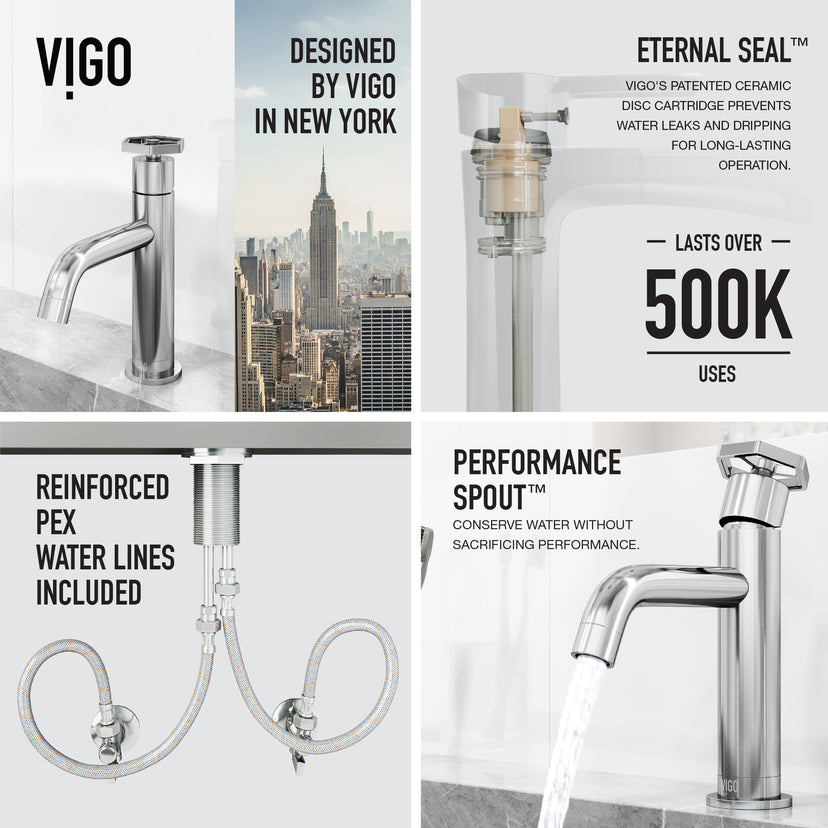 Hart Ruxton Single Hole Bathroom Faucet – Smooth Single-Handle Control