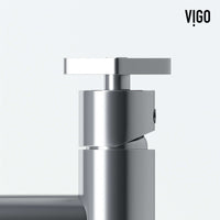 Modern single hole faucet with low flow design and tarnish resistant finish