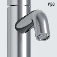 High arc spout faucet with lever handle and all mounting materials included