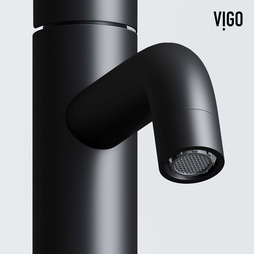 High arc spout faucet with lever handle and all mounting materials included