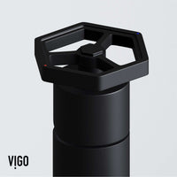 Matte black faucet with ceramic disc cartridge and corrosion resistant brass