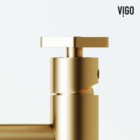 Modern single hole faucet with low flow design and tarnish resistant finish