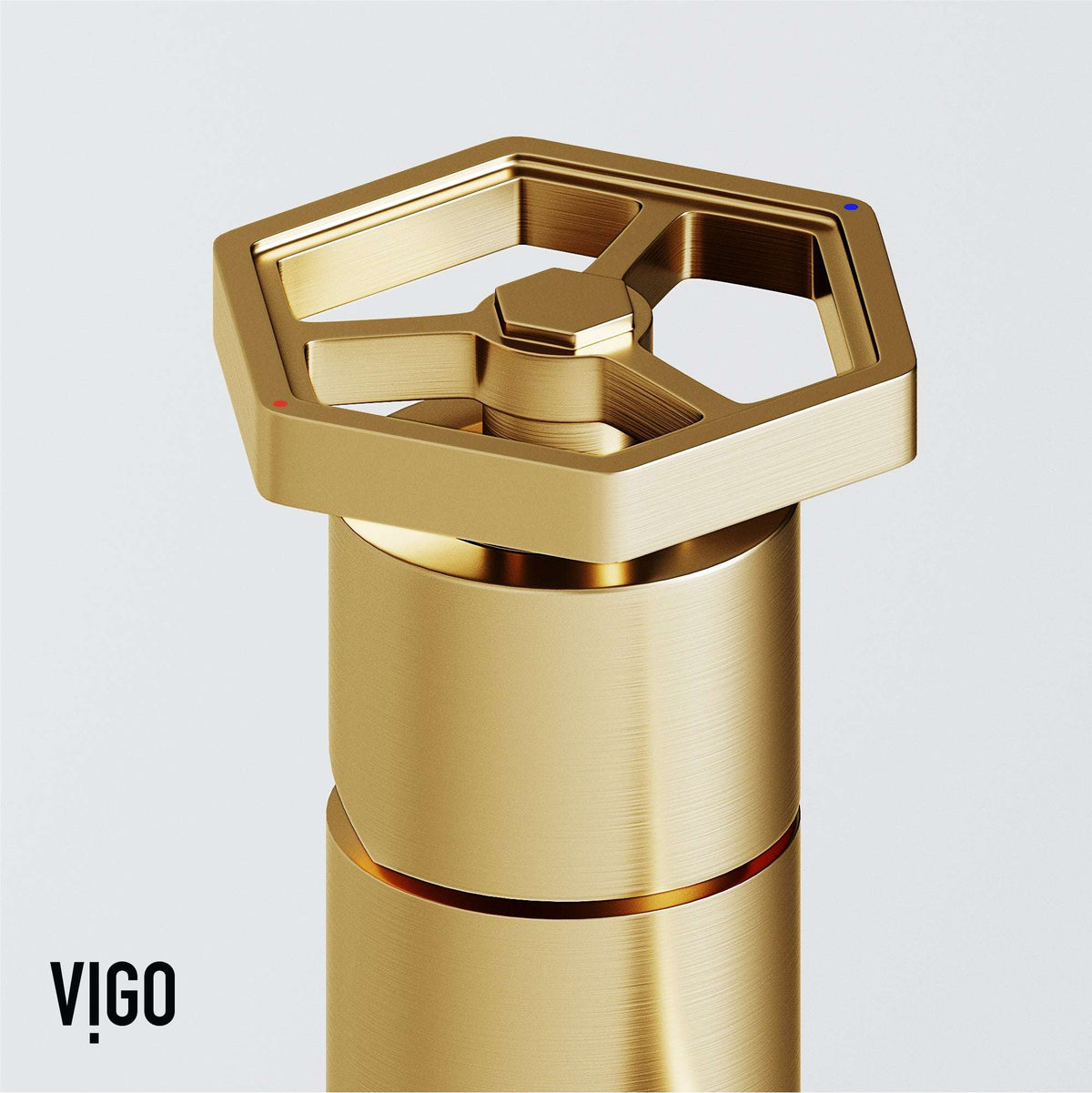 Matte brushed gold faucet with ceramic disc cartridge and corrosion resistant brass