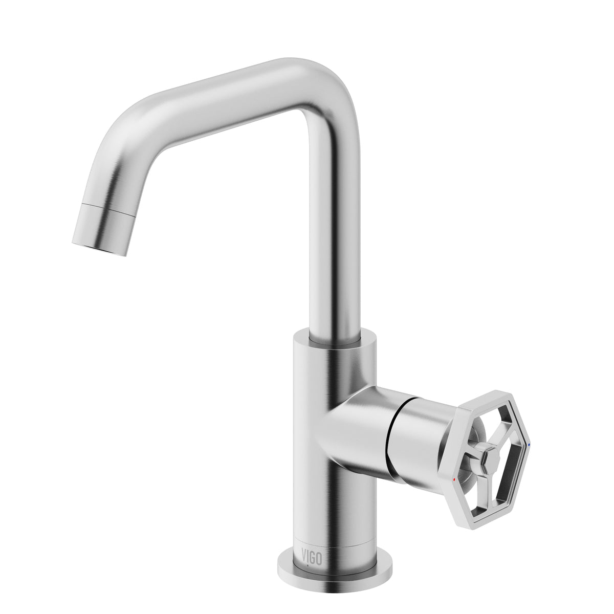 Hart Ruxton Single Hole Bathroom Faucet – Knurled Control Handle Design