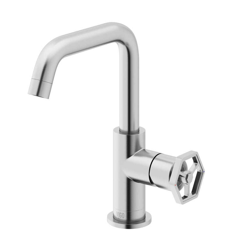 Hart Ruxton Single Hole Bathroom Faucet – Knurled Control Handle Design