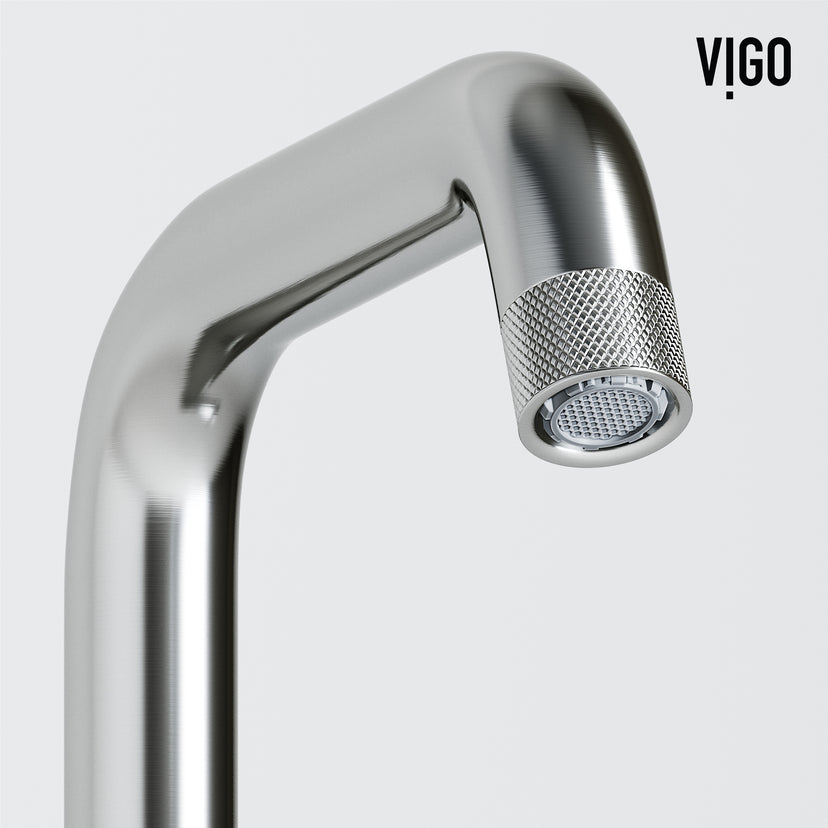 Hart Ruxton Single Hole Bathroom Faucet – Knurled Control Handle Design