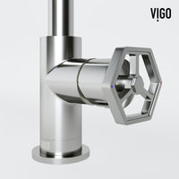 Hart Ruxton Single Hole Bathroom Faucet – Knurled Control Handle Design