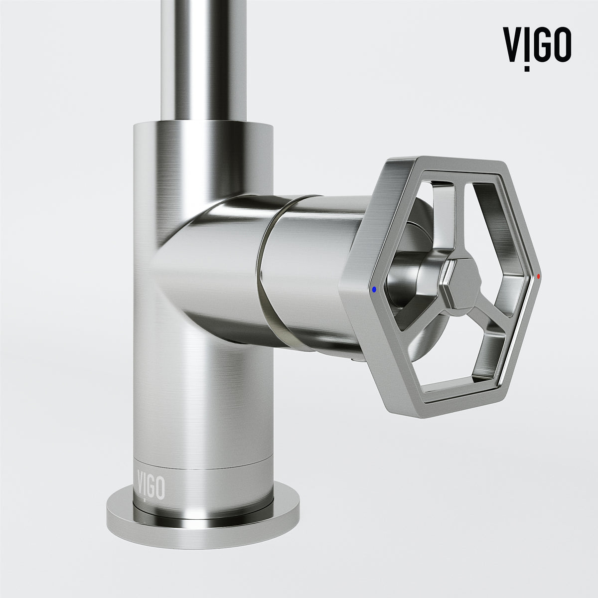 Hart Ruxton Single Hole Bathroom Faucet – Knurled Control Handle Design
