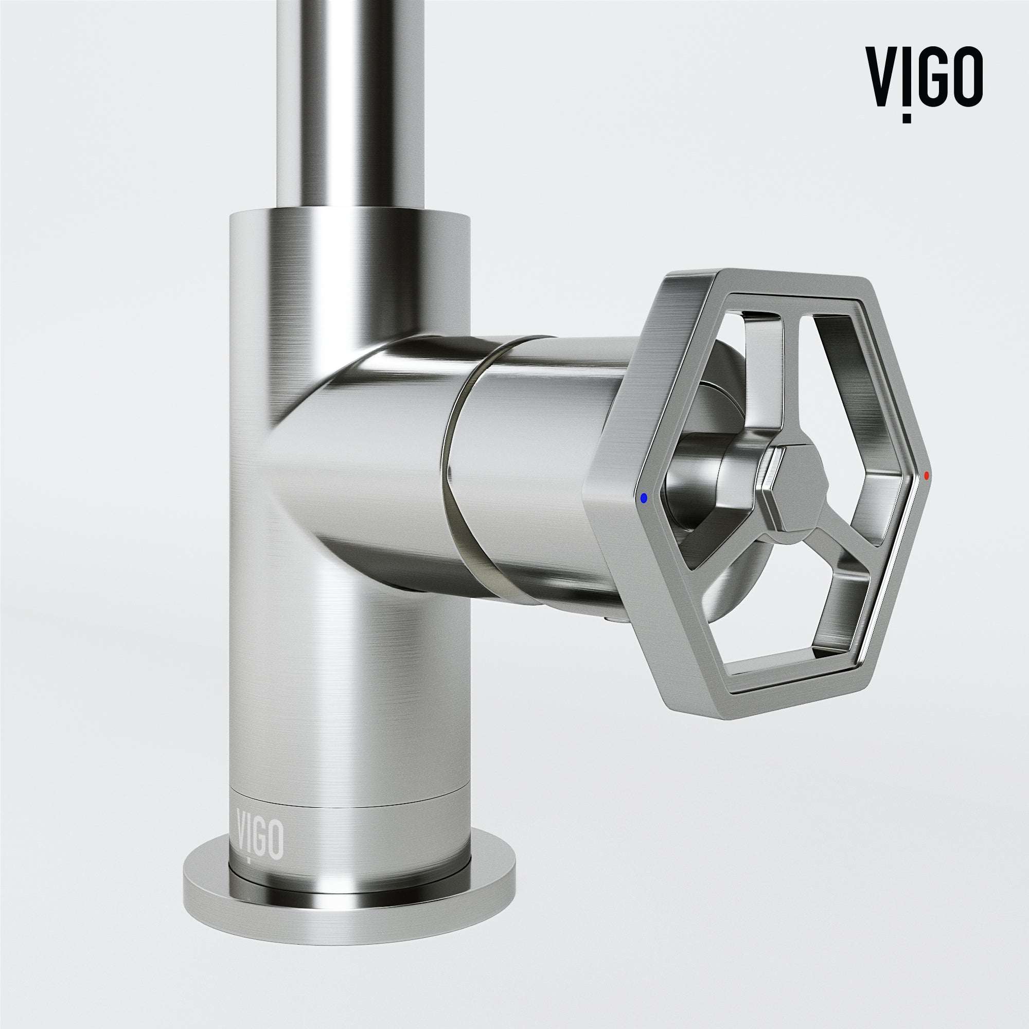 Modern bathroom faucet with high arc spout and easy installation features