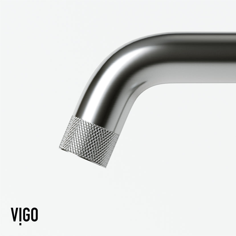 Hart Ruxton Single Hole Bathroom Faucet – Knurled Control Handle Design