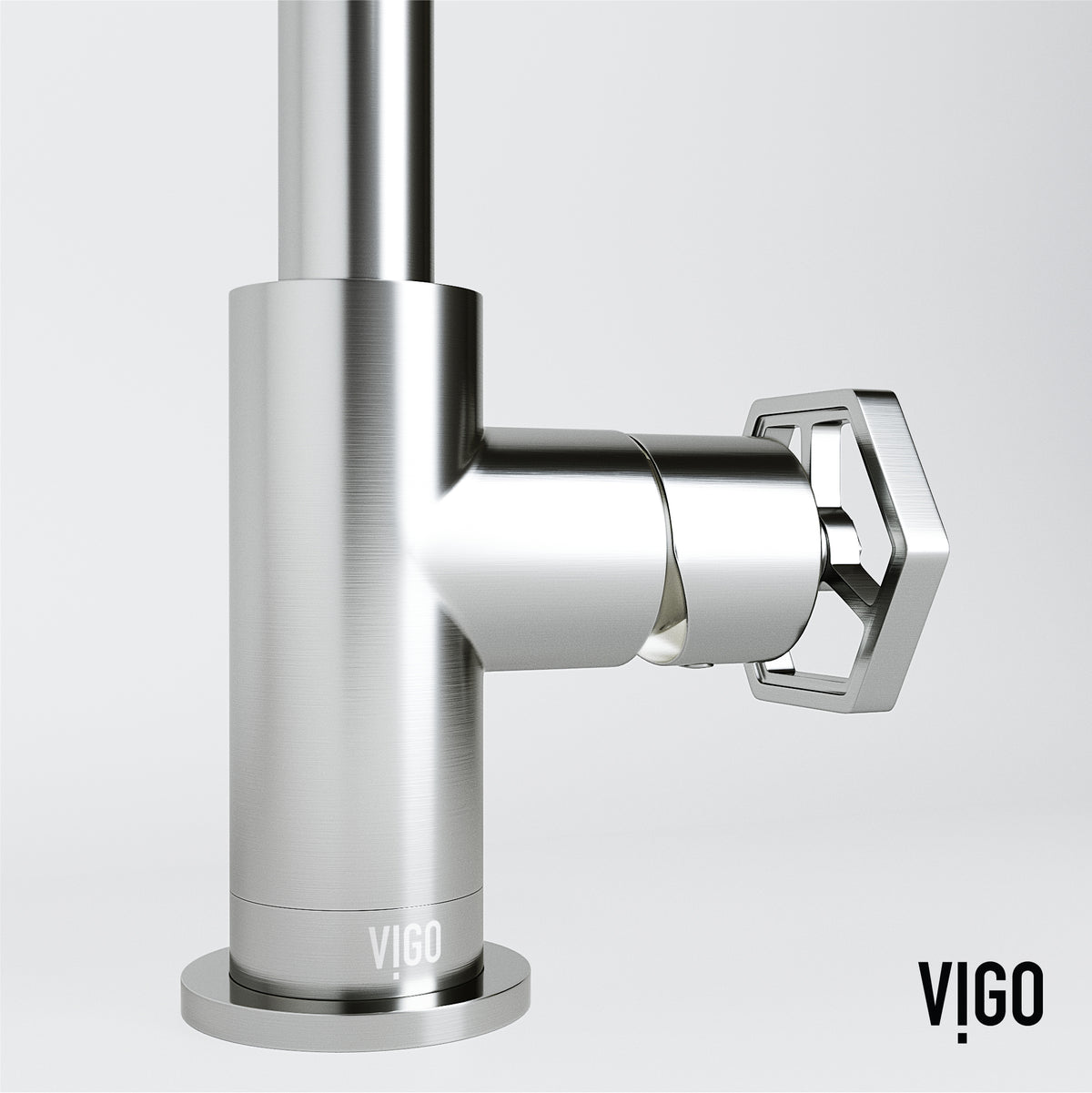 Hart Ruxton Single Hole Bathroom Faucet – Knurled Control Handle Design