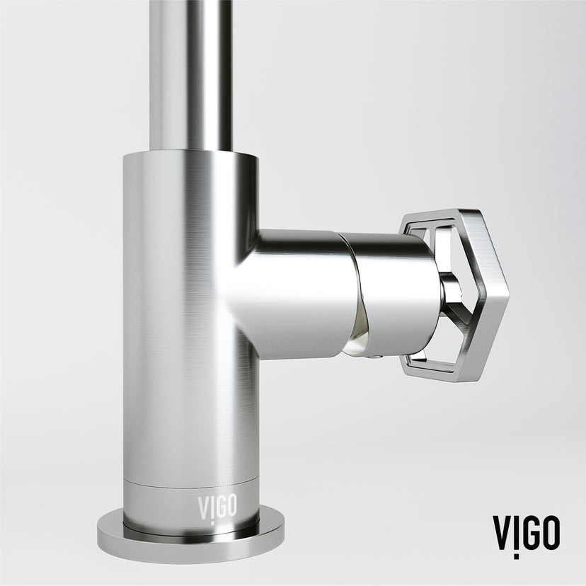 Hart Ruxton Single Hole Bathroom Faucet – Knurled Control Handle Design