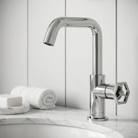 Hart Ruxton Single Hole Bathroom Faucet – Knurled Control Handle Design