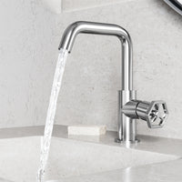 Hart Ruxton Single Hole Bathroom Faucet – Knurled Control Handle Design