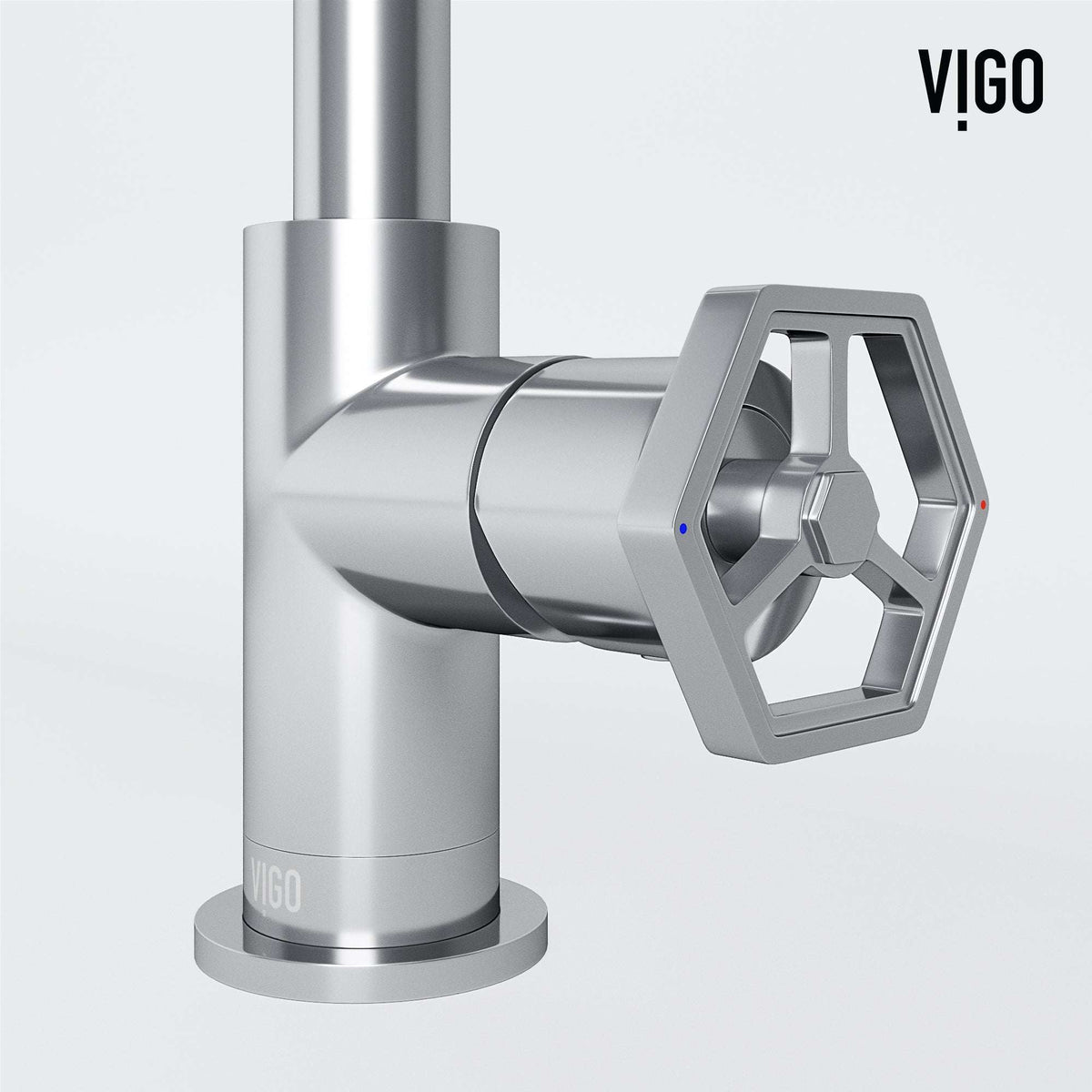 Modern bathroom faucet with high arc spout and easy installation features