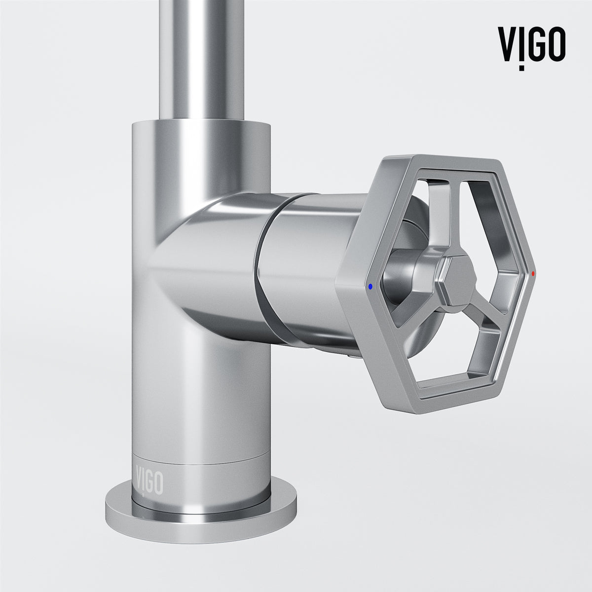 Hart Ruxton Single Hole Bathroom Faucet – Knurled Control Handle Design